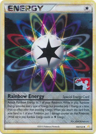 Rainbow Energy (104/123) (League Promo) [HeartGold & SoulSilver: Base Set] | Red Riot Games CA