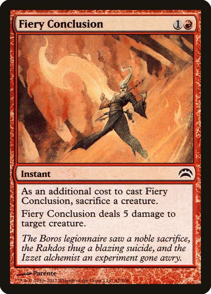 Fiery Conclusion [Planechase 2012] | Red Riot Games CA