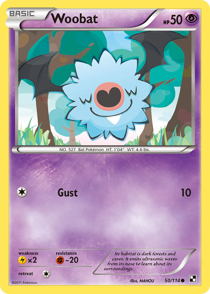 Woobat (50/114) [Black & White: Base Set] | Red Riot Games CA