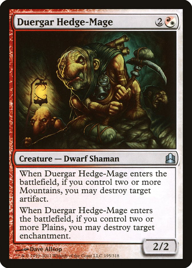 Duergar Hedge-Mage [Commander 2011] | Red Riot Games CA