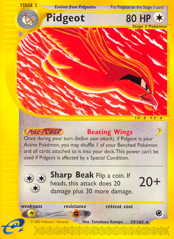 Pidgeot (59/165) [Expedition: Base Set] | Red Riot Games CA