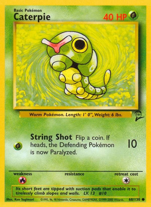 Caterpie (68/130) [Base Set 2] | Red Riot Games CA