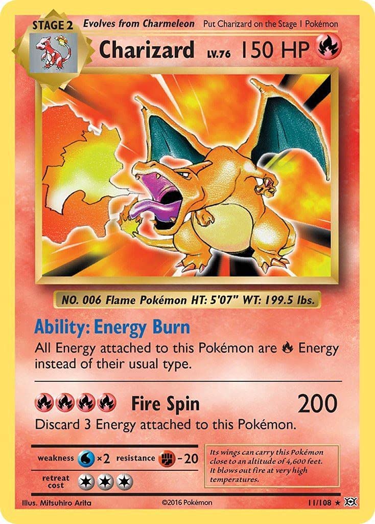 Charizard (11/108) [XY: Evolutions] | Red Riot Games CA