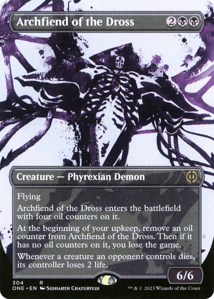 Archfiend of the Dross (Borderless Ichor) [Phyrexia: All Will Be One] | Red Riot Games CA