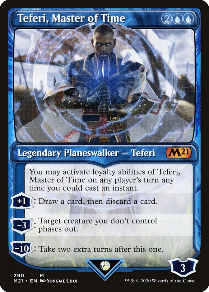 Teferi, Master of Time (Showcase) (290) [Core Set 2021] | Red Riot Games CA