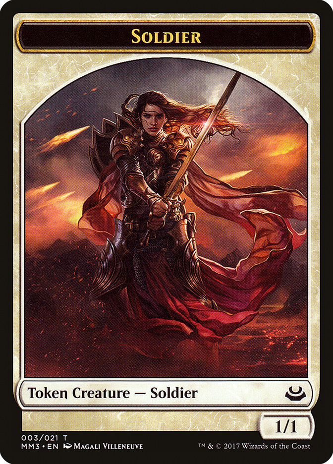 Soldier Token (003/021) [Modern Masters 2017 Tokens] | Red Riot Games CA