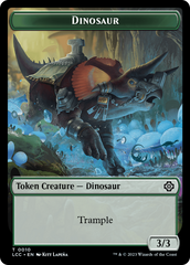 Elephant // Dinosaur (0010) Double-Sided Token [The Lost Caverns of Ixalan Commander Tokens] | Red Riot Games CA