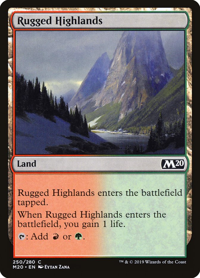 Rugged Highlands [Core Set 2020] | Red Riot Games CA