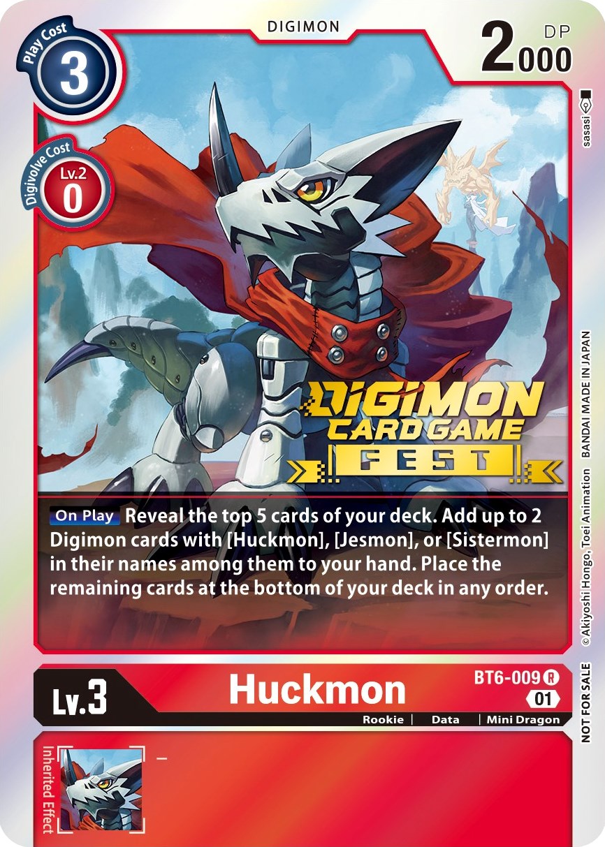 Huckmon [BT6-009] (Digimon Card Game Fest 2022) [Double Diamond Promos] | Red Riot Games CA