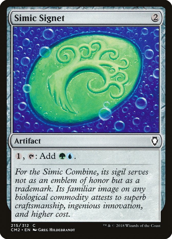 Simic Signet (215/312) [Commander Anthology Volume II] | Red Riot Games CA