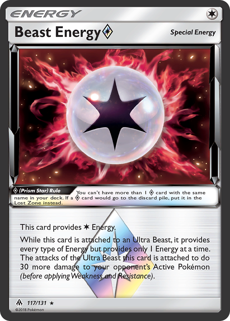 Beast Energy (117/131) (Prism Star) [Sun & Moon: Forbidden Light] | Red Riot Games CA
