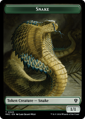 Snake // Morph Double-Sided Token [Murders at Karlov Manor Commander Tokens] | Red Riot Games CA