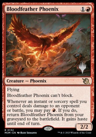 Bloodfeather Phoenix (Promo Pack) [March of the Machine Promos] | Red Riot Games CA