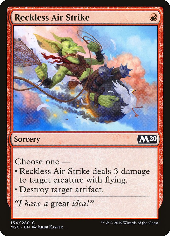 Reckless Air Strike [Core Set 2020] | Red Riot Games CA