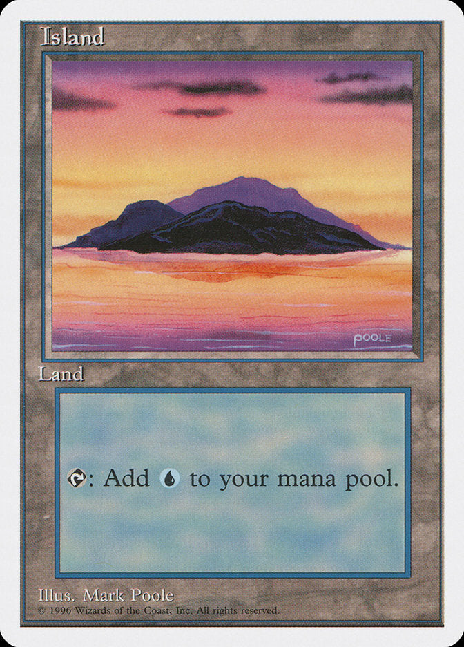 Island (Dark Clouds, Signature on Bottom Right) [Introductory Two-Player Set] | Red Riot Games CA
