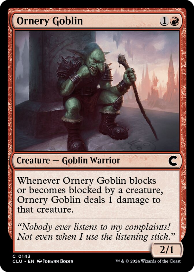 Ornery Goblin [Ravnica: Clue Edition] | Red Riot Games CA