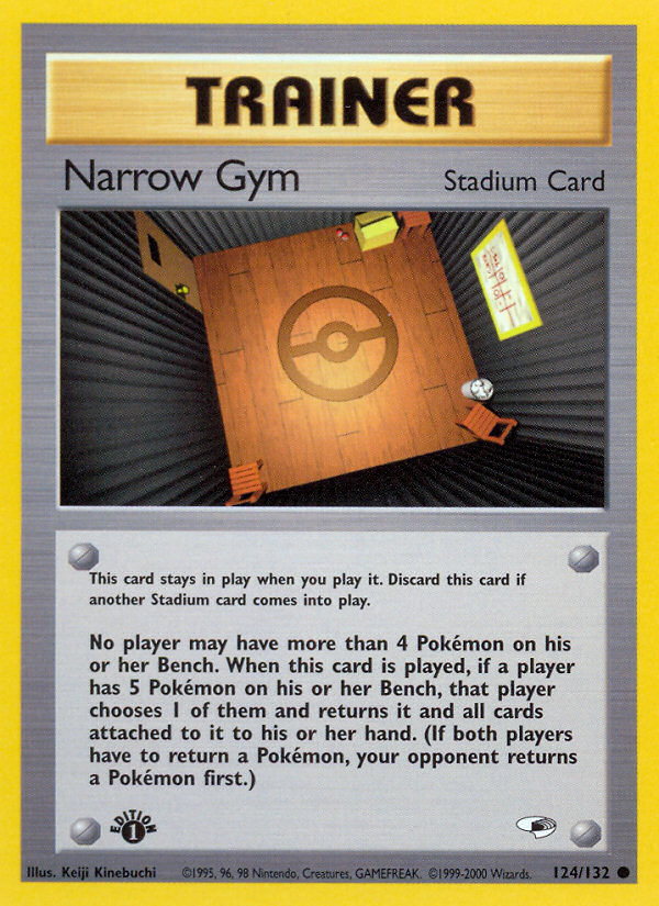 Narrow Gym (124/132) [Gym Heroes 1st Edition] | Red Riot Games CA