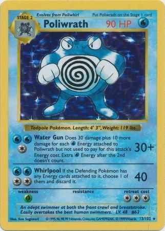 Poliwrath (13/102) [Base Set Shadowless Unlimited] | Red Riot Games CA