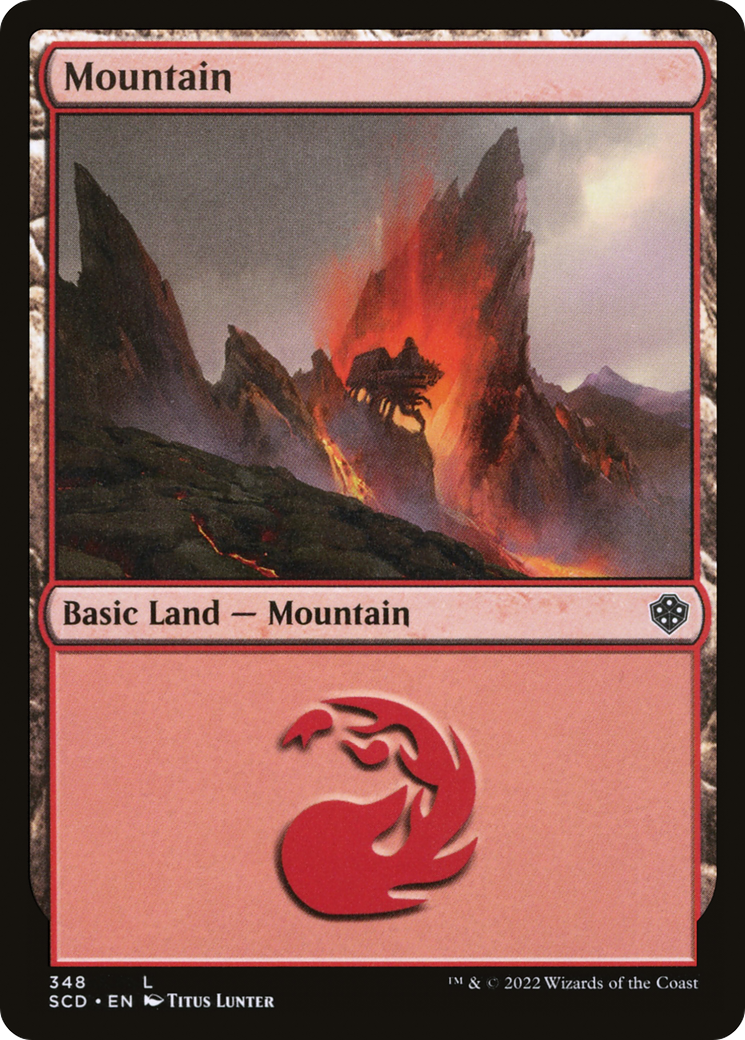 Mountain (348) [Starter Commander Decks] | Red Riot Games CA