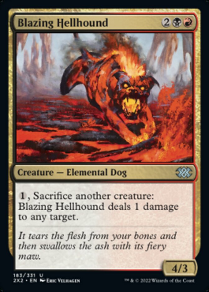 Blazing Hellhound [Double Masters 2022] | Red Riot Games CA