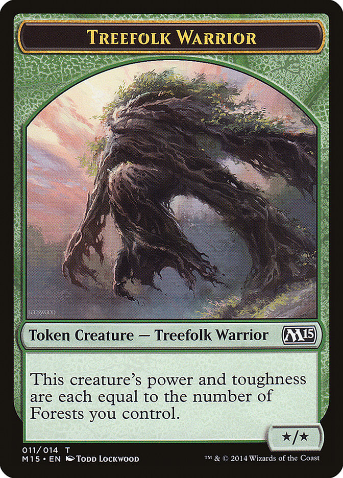 Treefolk Warrior Token [Magic 2015 Tokens] | Red Riot Games CA