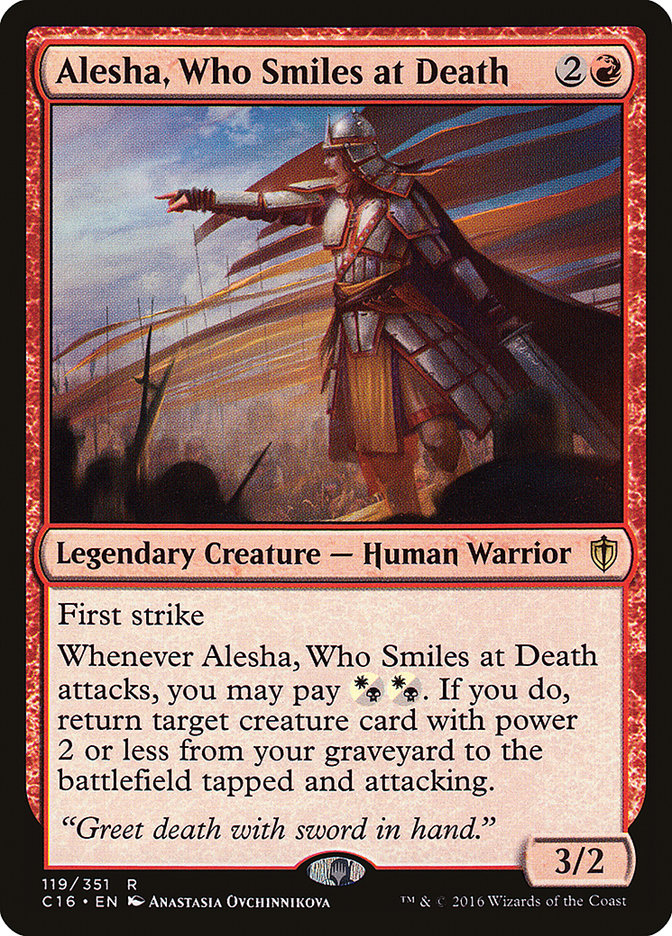 Alesha, Who Smiles at Death [Commander 2016] | Red Riot Games CA