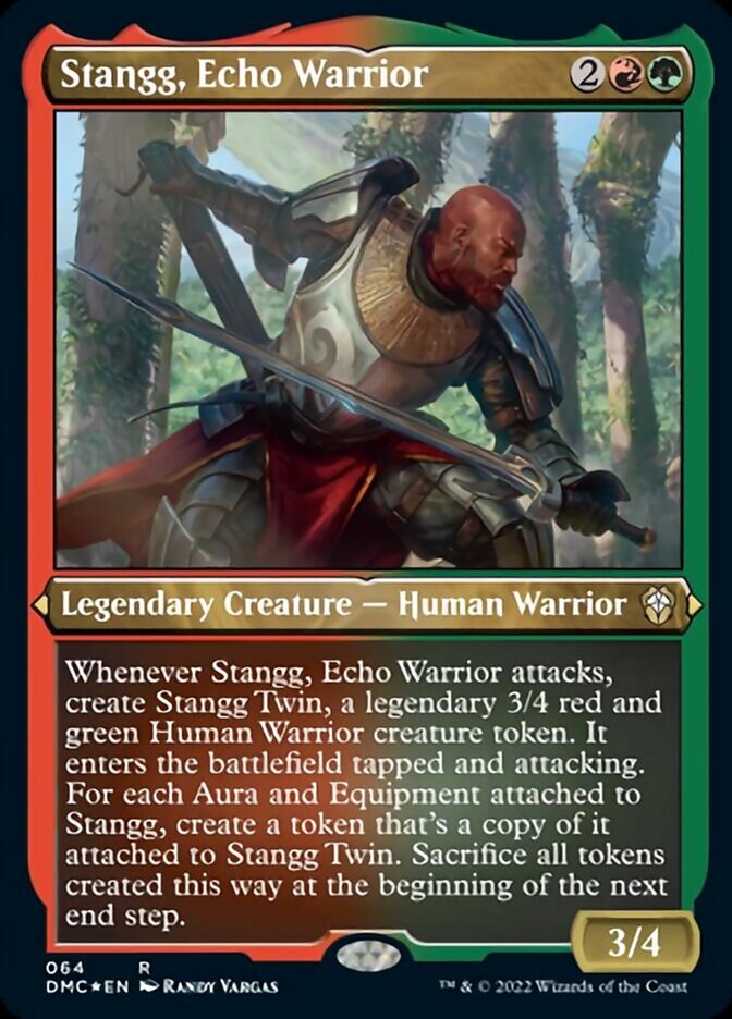 Stangg, Echo Warrior (Foil Etched) [Dominaria United Commander] | Red Riot Games CA