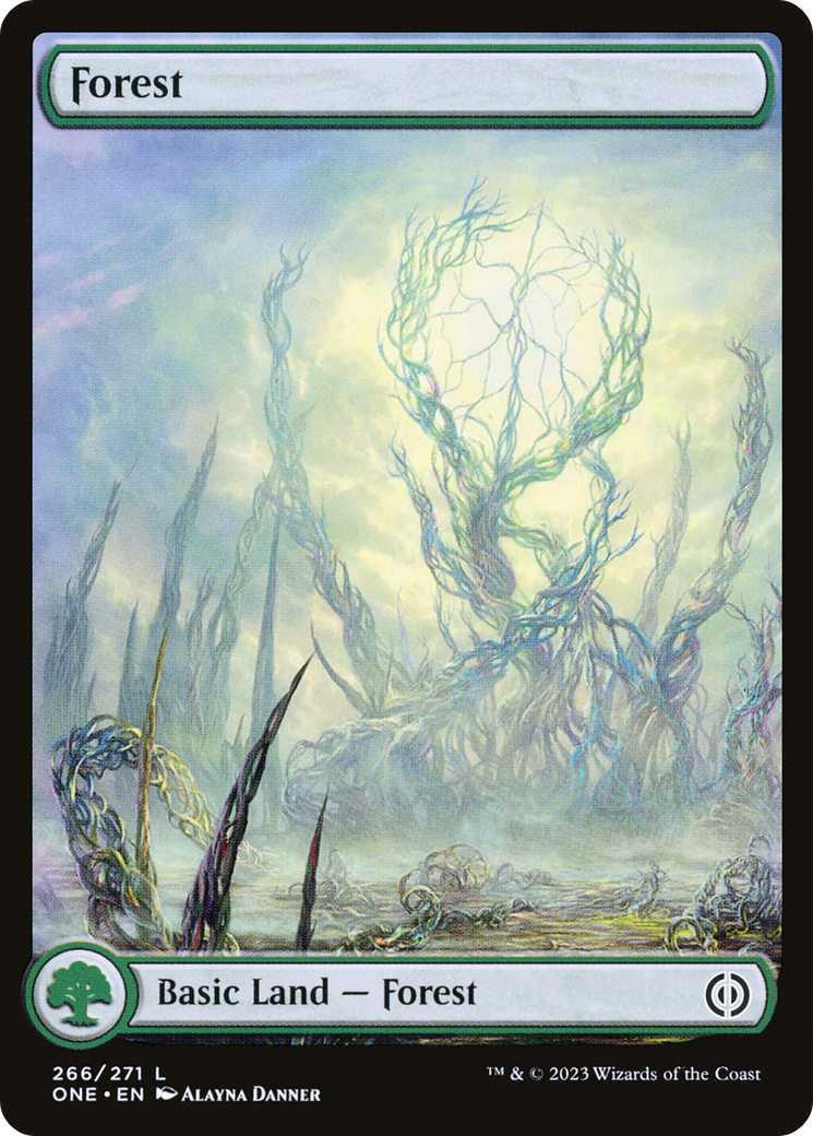 Forest (266) (Full-Art) [Phyrexia: All Will Be One] | Red Riot Games CA