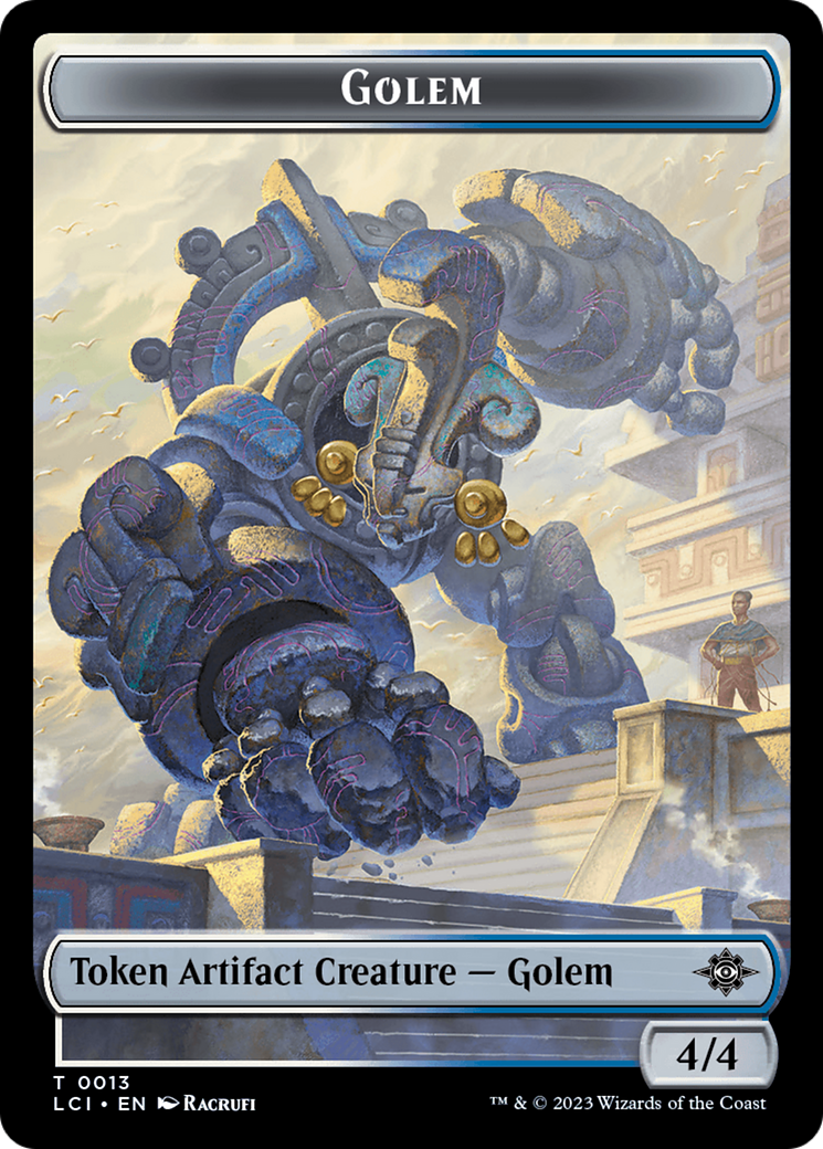 Golem Token [The Lost Caverns of Ixalan Tokens] | Red Riot Games CA