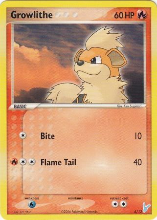 Growlithe (4/12) [EX: Trainer Kit 2 - Minun] | Red Riot Games CA
