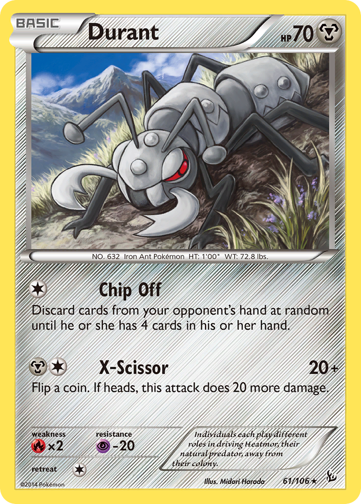 Durant (61/106) [XY: Flashfire] | Red Riot Games CA