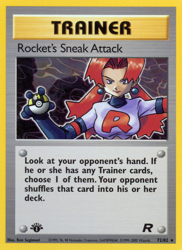 Rocket's Sneak Attack (72/82) [Team Rocket 1st Edition] | Red Riot Games CA