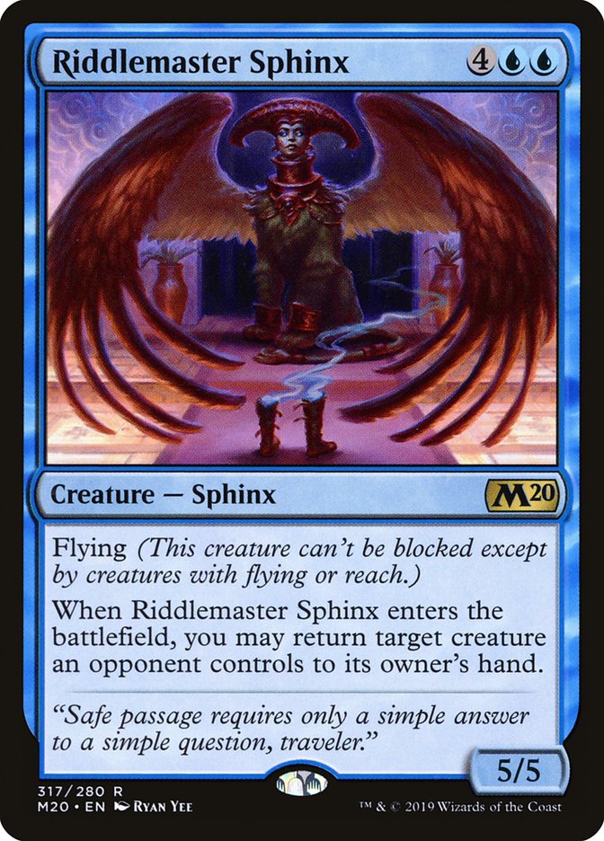 Riddlemaster Sphinx [Core Set 2020] | Red Riot Games CA