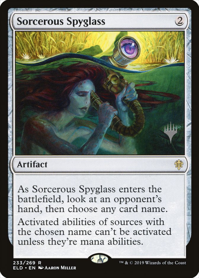 Sorcerous Spyglass (Promo Pack) [Throne of Eldraine Promos] | Red Riot Games CA
