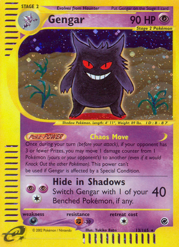 Gengar (13/165) [Expedition: Base Set] | Red Riot Games CA