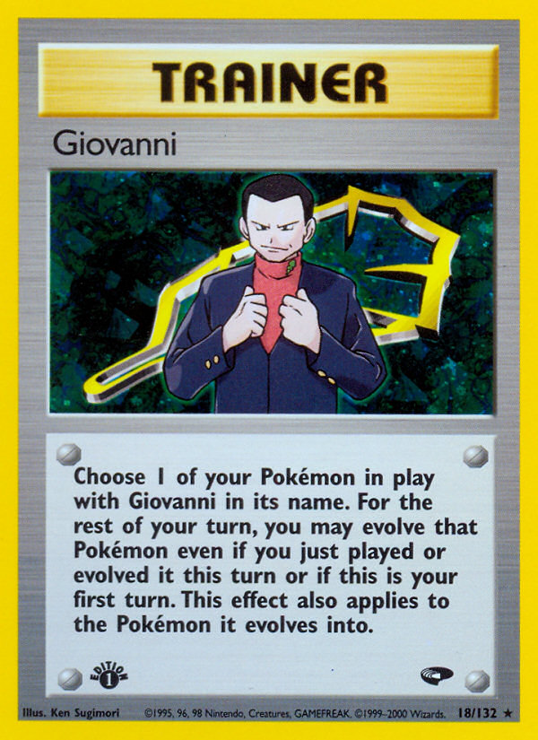 Giovanni (18/132) [Gym Challenge 1st Edition] | Red Riot Games CA