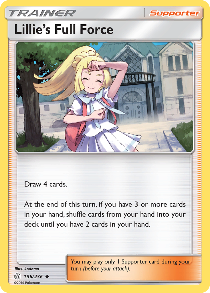 Lillie's Full Force (196/236) [Sun & Moon: Cosmic Eclipse] | Red Riot Games CA