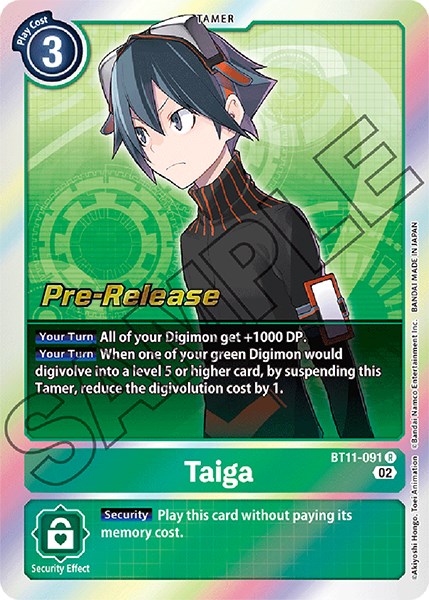 Taiga [BT11-091] [Dimensional Phase Pre-Release Promos] | Red Riot Games CA