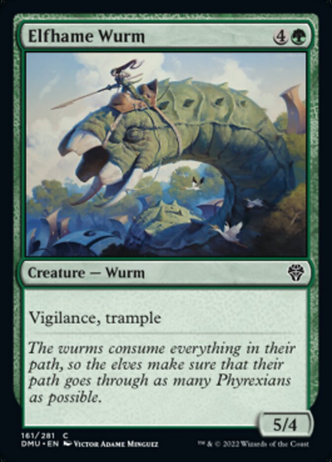 Elfhame Wurm [Dominaria United] | Red Riot Games CA