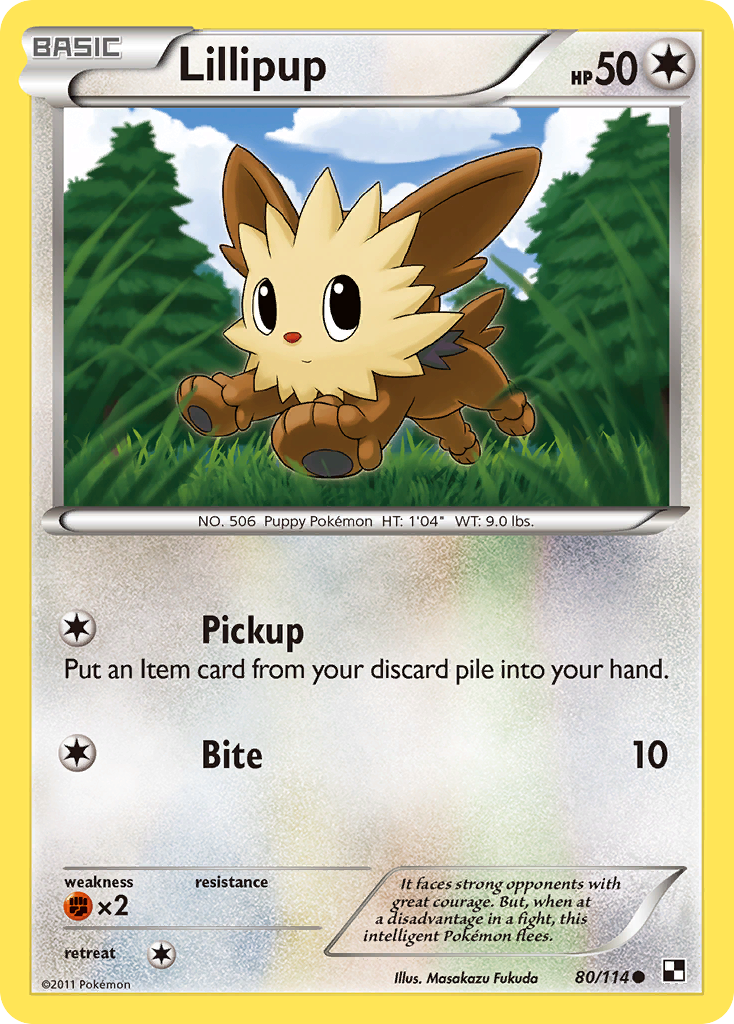 Lillipup (80/114) [Black & White: Base Set] | Red Riot Games CA