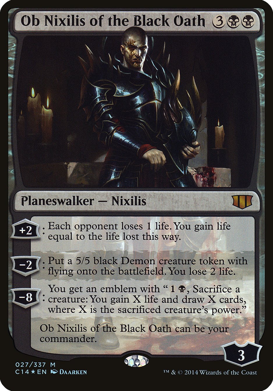 Ob Nixilis of the Black Oath (Oversized) [Commander 2014 Oversized] | Red Riot Games CA