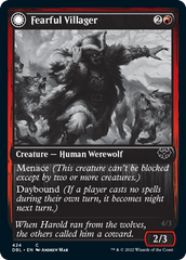 Fearful Villager // Fearsome Werewolf [Innistrad: Double Feature] | Red Riot Games CA