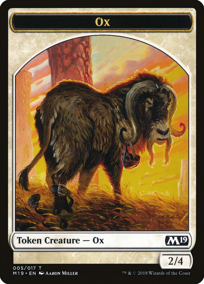 Ox Token [Core Set 2019 Tokens] | Red Riot Games CA