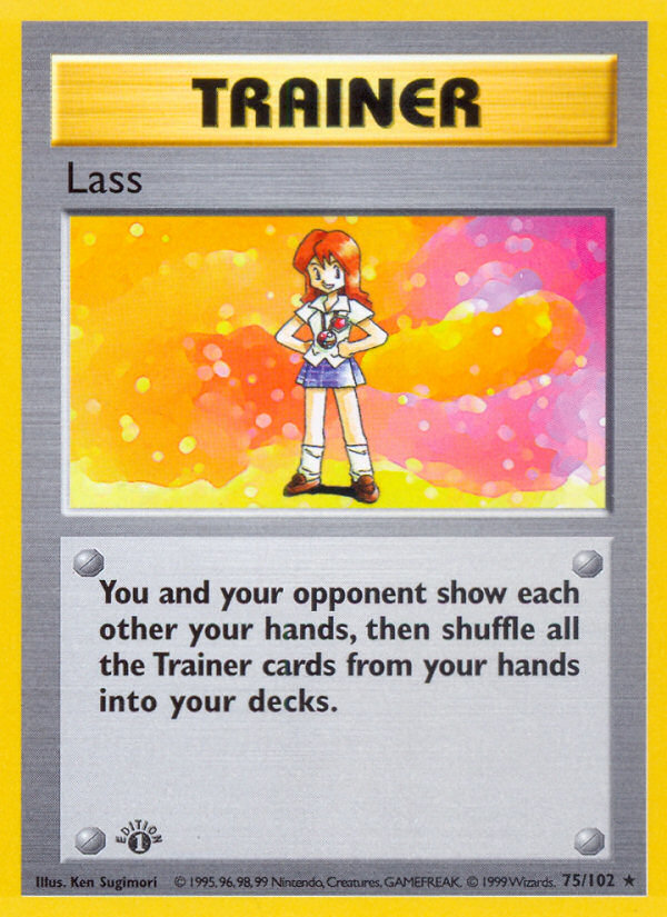 Lass (75/102) (Shadowless) [Base Set 1st Edition] | Red Riot Games CA