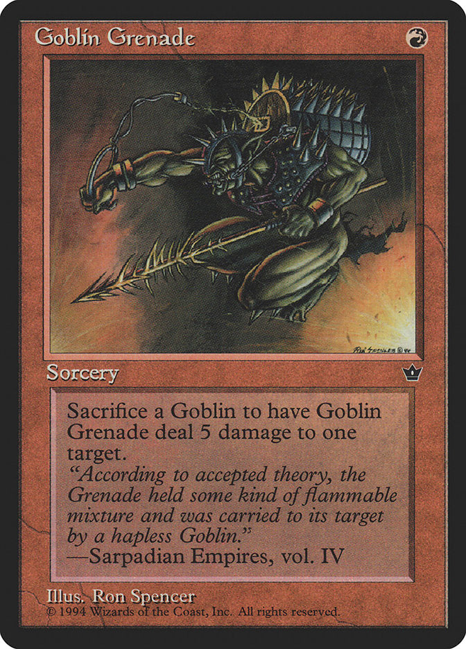 Goblin Grenade (Ron Spencer) [Fallen Empires] | Red Riot Games CA
