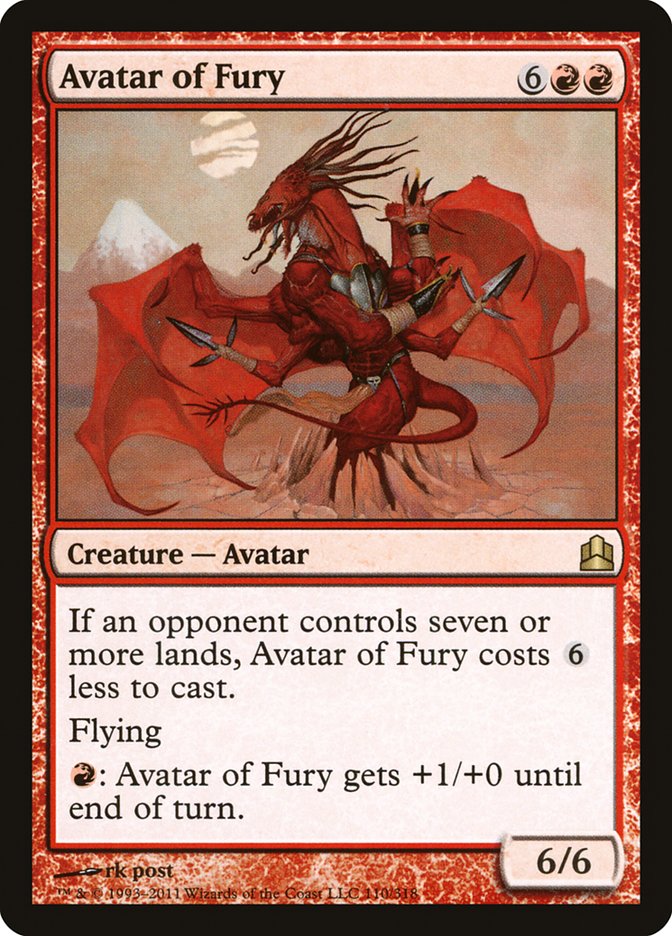 Avatar of Fury [Commander 2011] | Red Riot Games CA