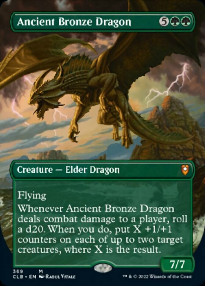 Ancient Bronze Dragon (Borderless Alternate Art) [Commander Legends: Battle for Baldur's Gate] | Red Riot Games CA