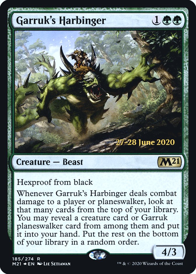 Garruk's Harbinger [Core Set 2021 Prerelease Promos] | Red Riot Games CA