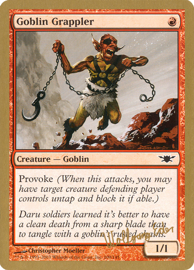 Goblin Grappler (Wolfgang Eder) [World Championship Decks 2003] | Red Riot Games CA