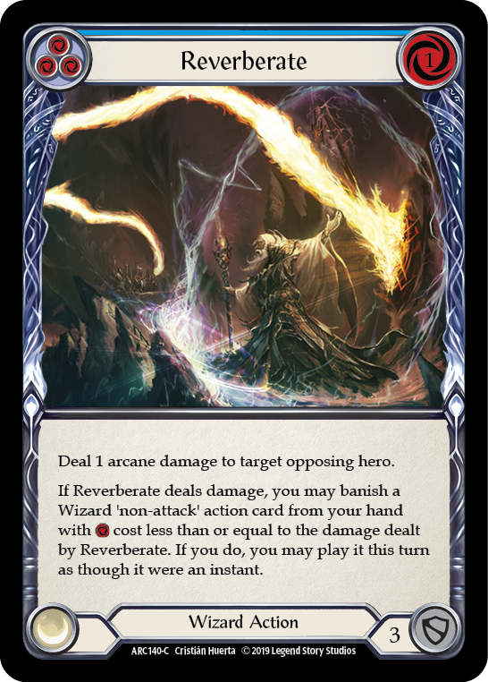 Reverberate (Blue) [ARC140-C] (Arcane Rising)  1st Edition Rainbow Foil | Red Riot Games CA